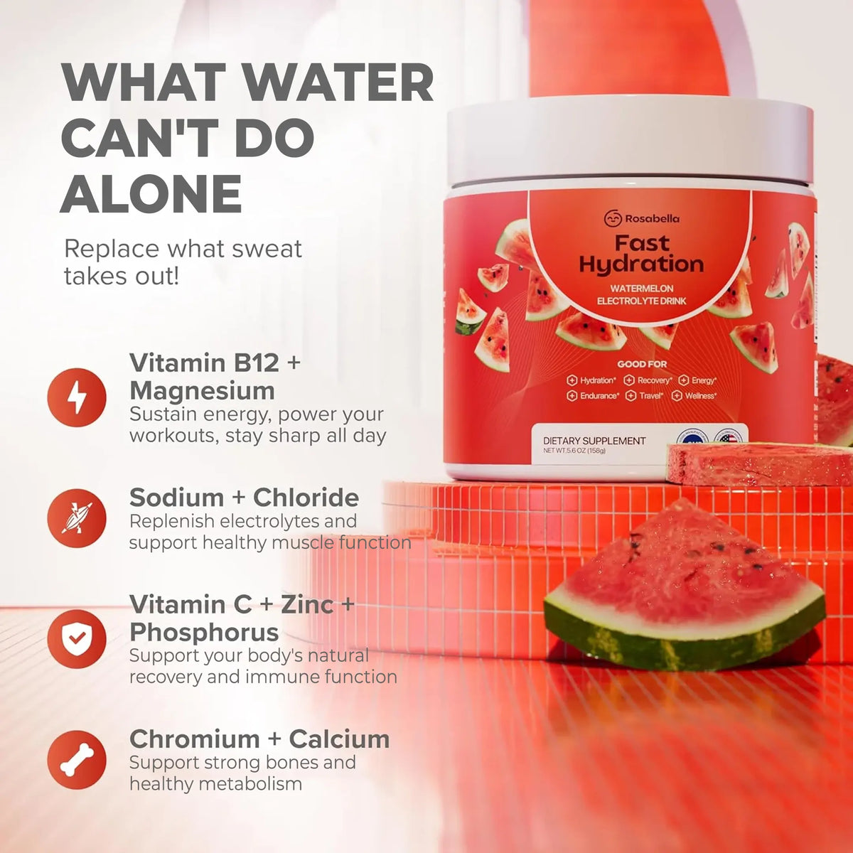 Rosabella Electrolyte Drink Powder