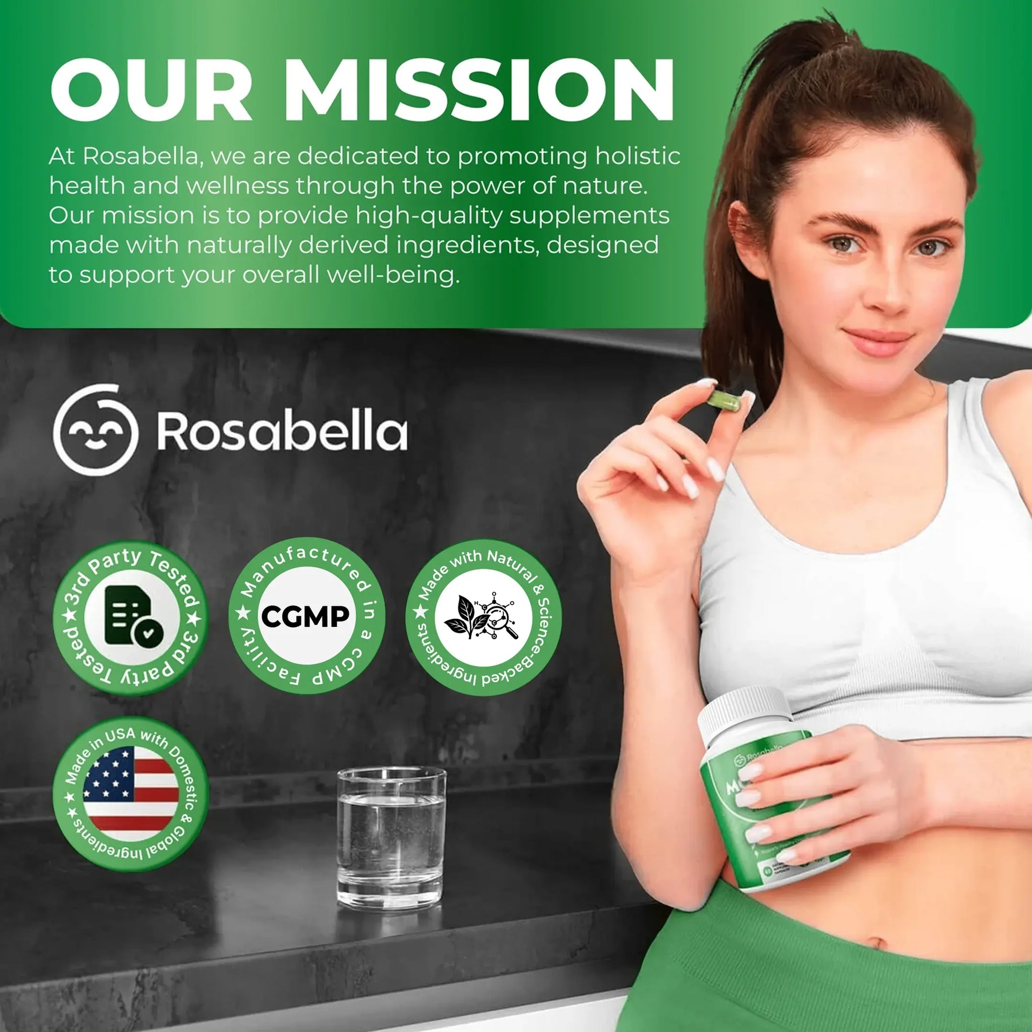 Rosabella Moringa Powder Capsules-